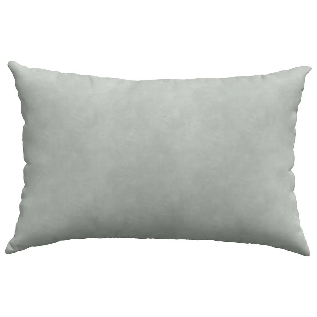 Cuscini da Divano 2 pz-Set di 2 Cuscini per Sofa Grigio chiaro 60 x 40 cm 199338