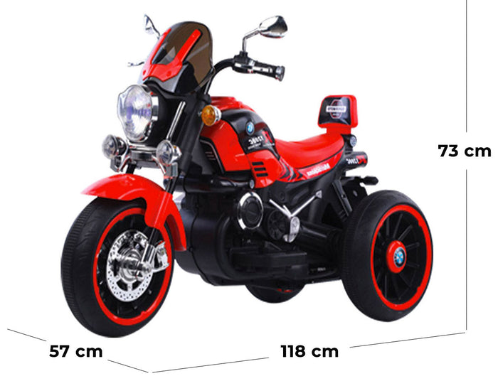 Moto Elettrica per Bambini 12V Kidfun Melbourne Rossa