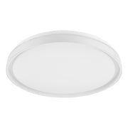 Plafoniera Minimal Seluci Acciaio Bianco 4 Luci Led Integrato 10W