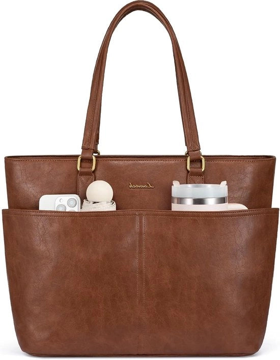 Borsa da Uomo per Laptop, Grande Borsa a Spalla, Perfetta per Lavoro, Università e Uso Giornaliero