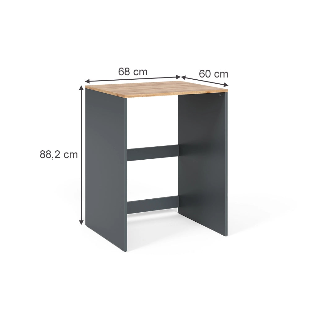 Vicco Mobile lavatrice Antracite/quercia dorata 68 x 88.2 cm