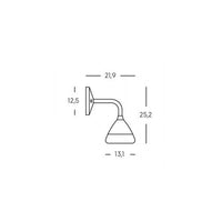 Applique Da Esterno Graal Alluminio E Termoplastica Verde Led 20W 4000K
