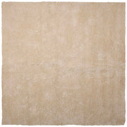 Tappeto Shaggy Beige 200 x 200 cm Moderno tappeto quadrato trapuntato a Pelo Lungo