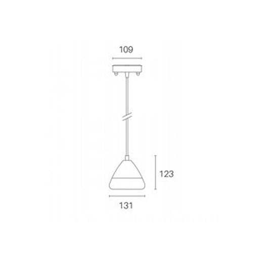 Sospensione Da Esterno Graal Alluminio E Termoplastica Ruggine Led 20W 4000K