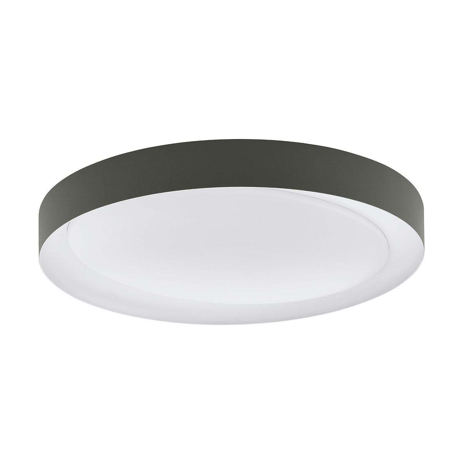 Plafoniera Contemporanea Laurito Acciaio Bianco Luce Led Integrato 24W