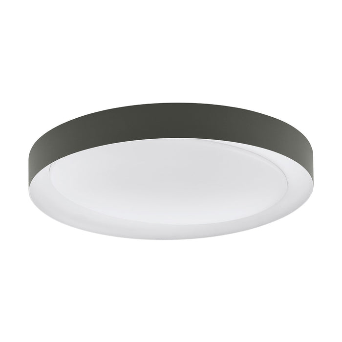 Plafoniera Contemporanea Laurito Acciaio Bianco Luce Led Integrato 24W