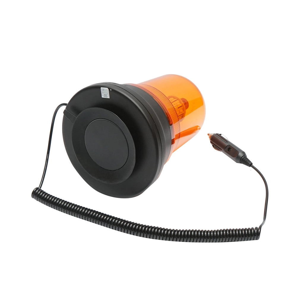 Faro rotante a LED 12-24V con 3 funzioni, base magnetica, alimentazione accendisigari IP65