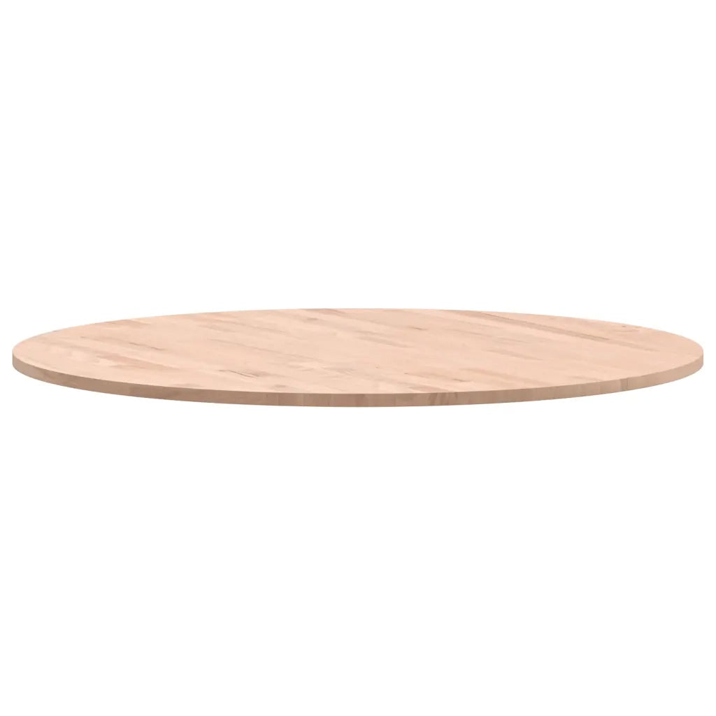 Piano per Tavolo Ø80x1,5 cm Rotondo in Legno Massello di Faggio 355911