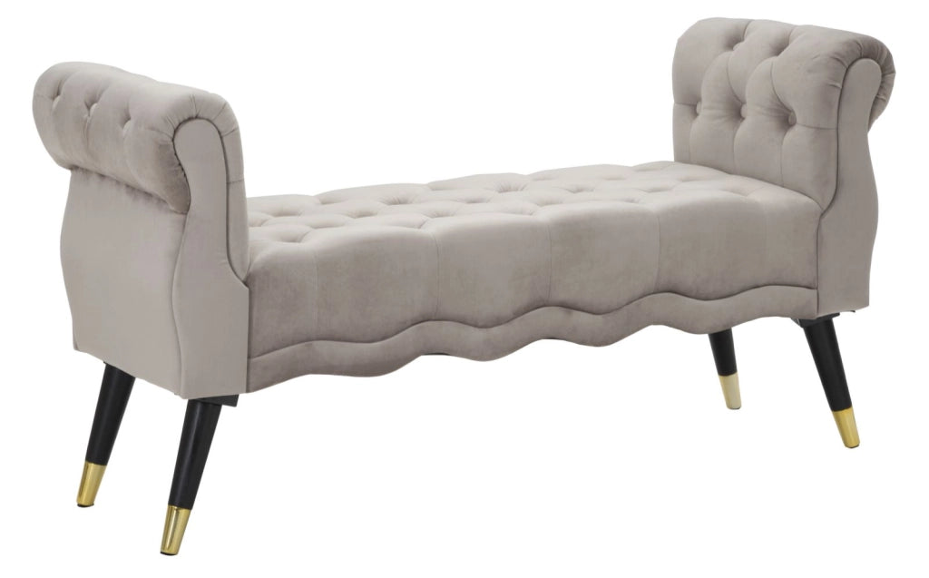 PANCHETTA PARIS GRIGIA/GOLD CM 120X40X60