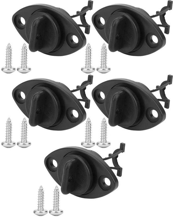Kit di scarichi per barche 5 pezzi - Scarico per barche - Scarico per kayak - Stopper per acqua - Materiale ABS resistente - Diametro esterno 26 mm - Kit di scarichi per barche