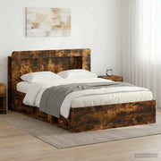 Telaio del letto con storage Rovere Fumo 140 x 190 cm