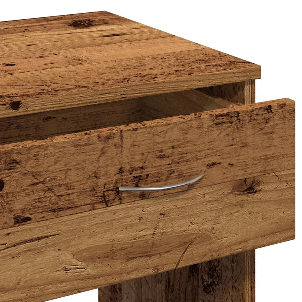 Scrivania tavolo postazione di lavoro mobile per computer studio stile legno antico 80 x 40 x 75 cm legno ingegnerizzato marrone 02_0023971