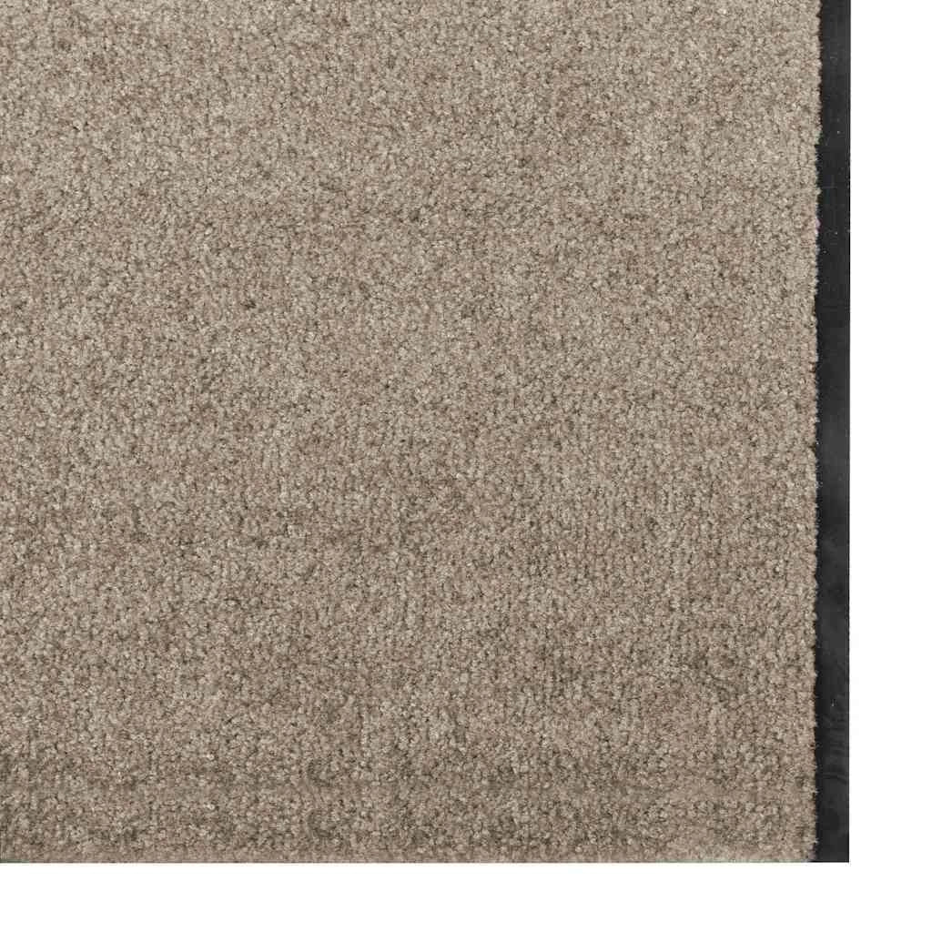 Zerbino d'ingresso rettangolare 120 x 350 cm antiscivolo elegante per interni poliammide beige 02_0057989