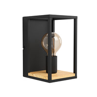 Applique Industrial Libertad 1 Luce Metallo Nero E Marrone