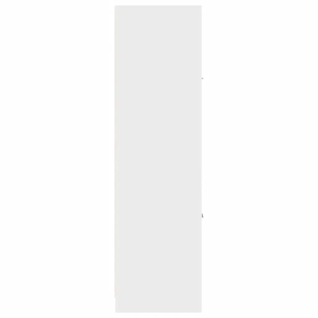 Mobile da farmacia bianco con vani modulari 40 x 41 x 144,5 cm realizzato in legno composito bianco 02_0055658