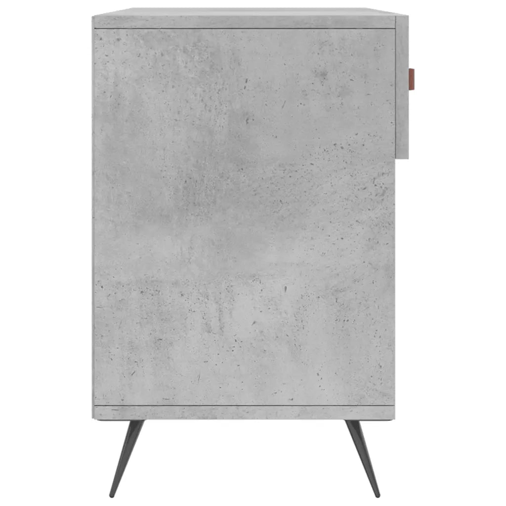 Panca Porta Scarpe | Scarpiera | Mobile per scarpe Grigio Cemento 102x35x55cm Legno Multistrato