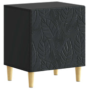 Comodino Nero 43 x 34,5 x 50 cm Legno ingegnerizzato