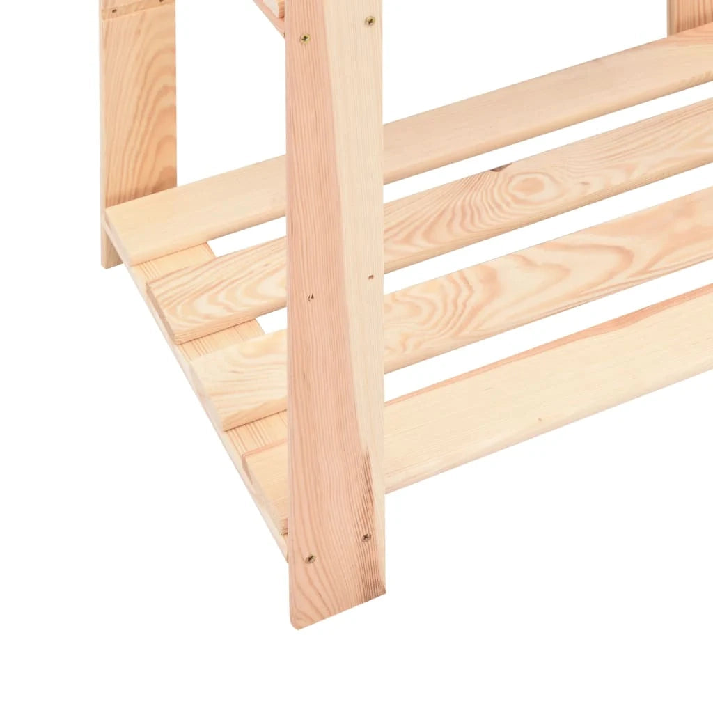 Scaffali portaoggetti a 3 livelli 3 pezzi 60 x 38 x 90 cm pino 150 kg beige 02_0045723