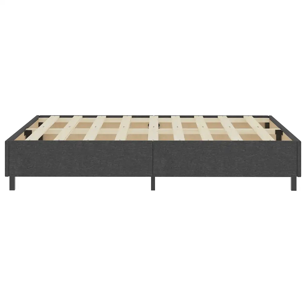 Letto a Molle Grigio in Tessuto 160x200 cm 287465