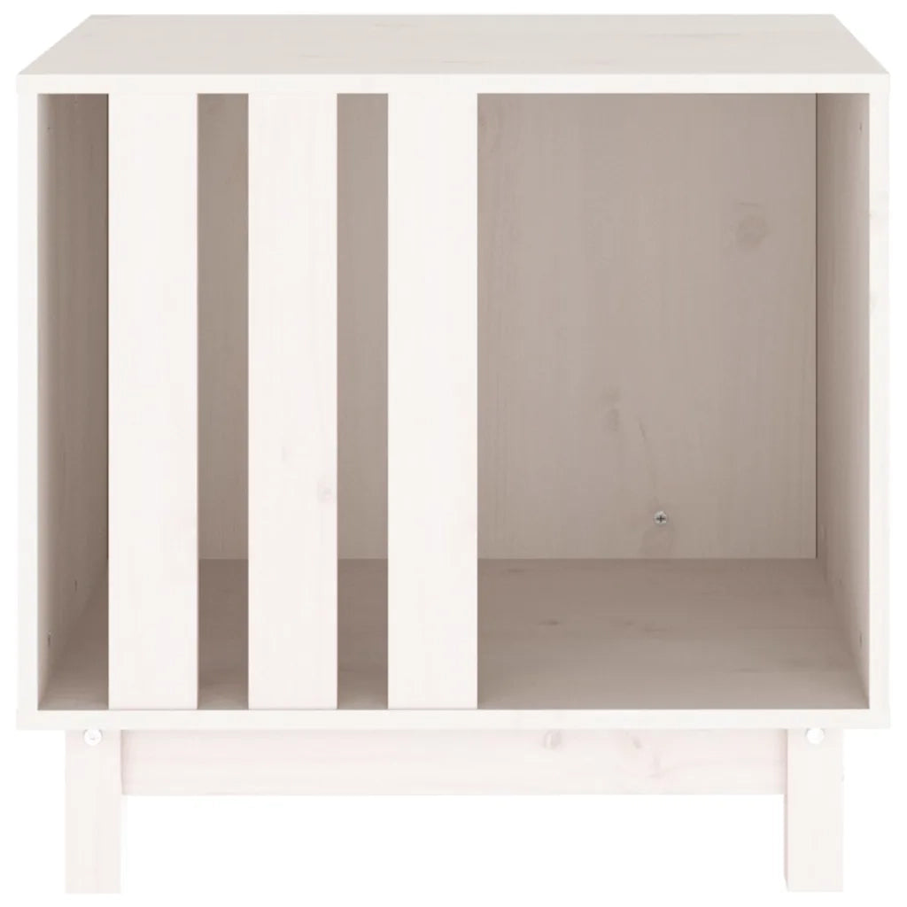 Casetta per Cani bianco 60x45x57 cm in Legno Massello di Pino 822477