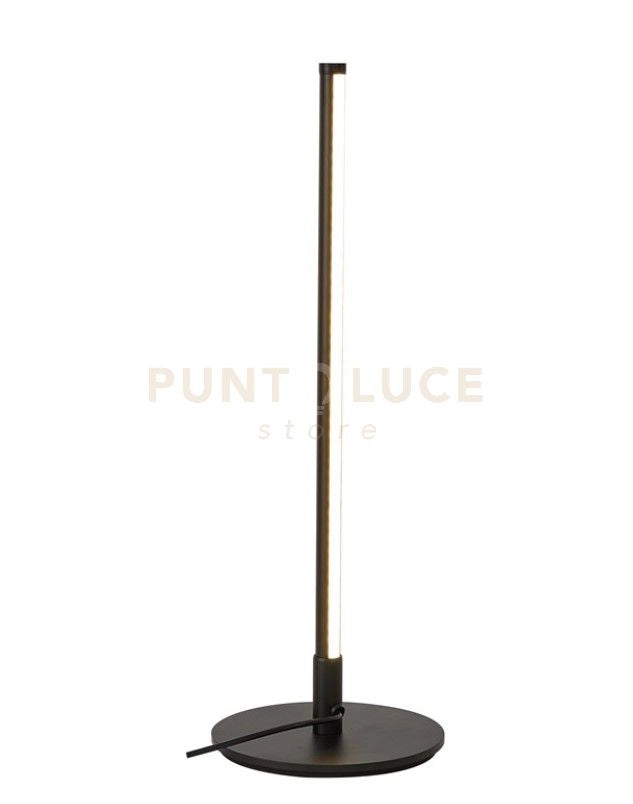 ELIA-LN Lampada da tavolo nero opaco in metallo led integrato 3000k