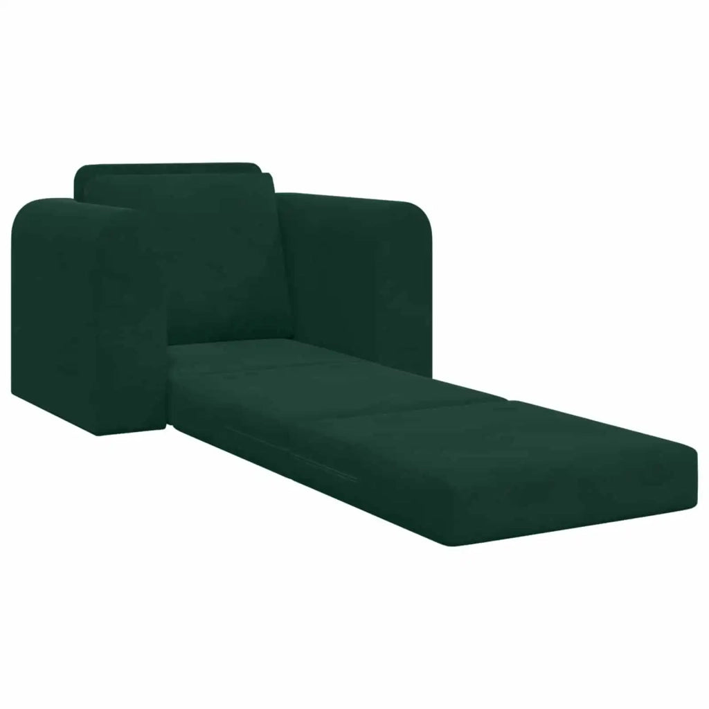 Divano letto Verde Scuro 98 x 71 x 83 cm Velluto 4106668
