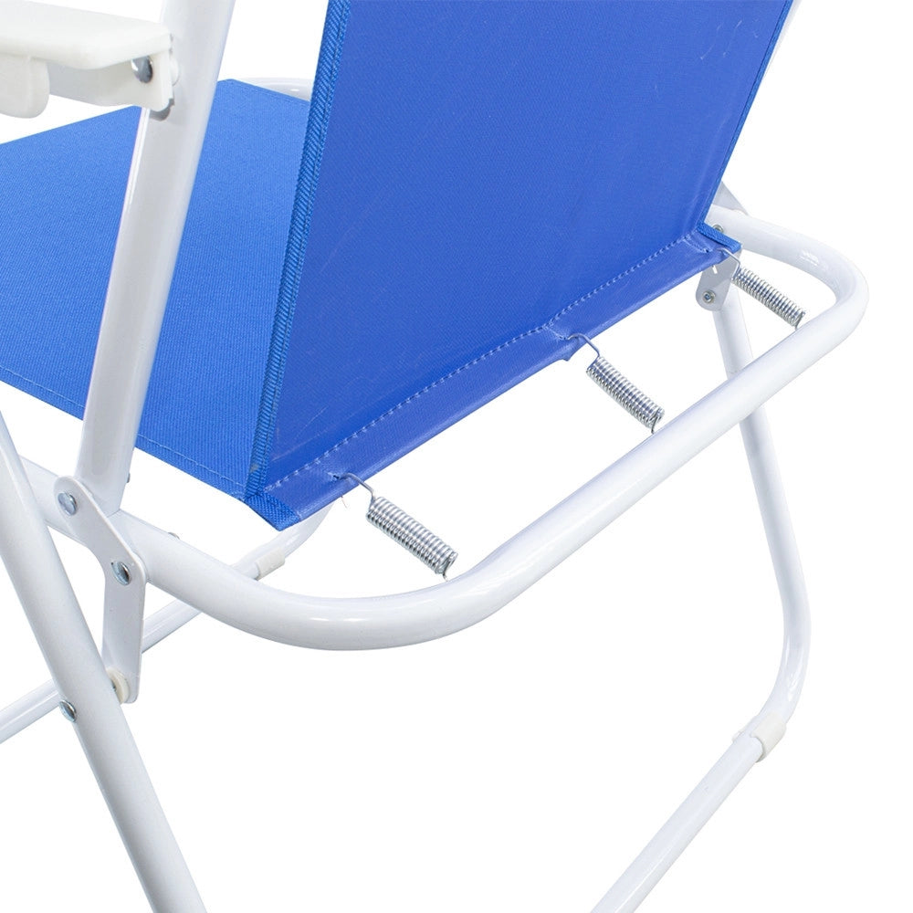 Trade Shop - Sedia Relax Spiaggina Mare Giardino In Acciaio Pieghevole Campeggio Tinta Unita 285004 -
