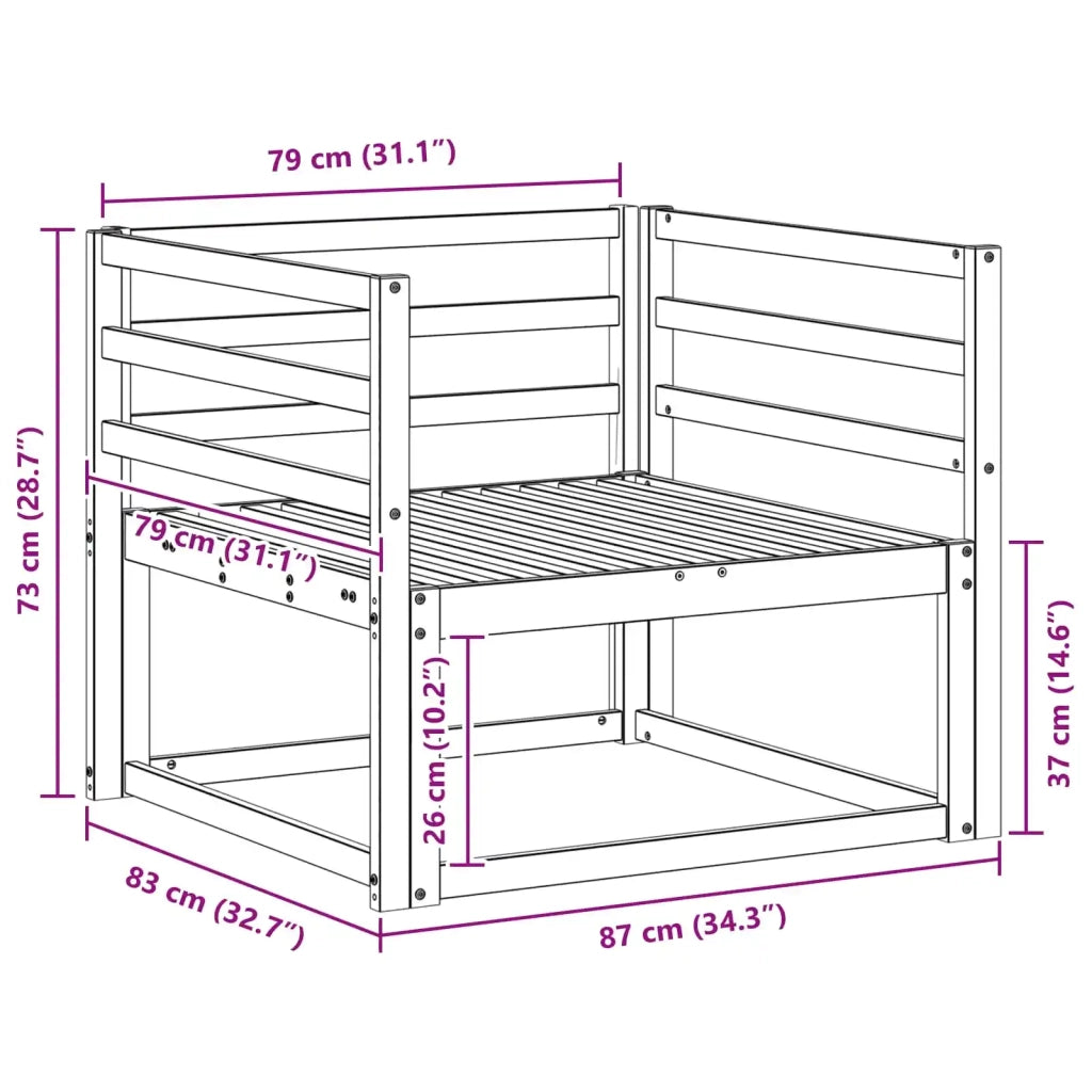 Divano centrale per esterno-Divano componibile Naturale 106257