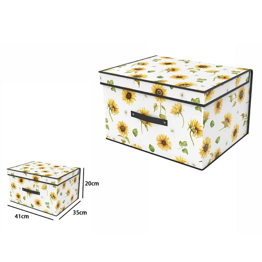 Trade Shop - Box Scatola Salvaspazio Armadio Contenitore Porta Oggetti Organizer 41x35x20 -