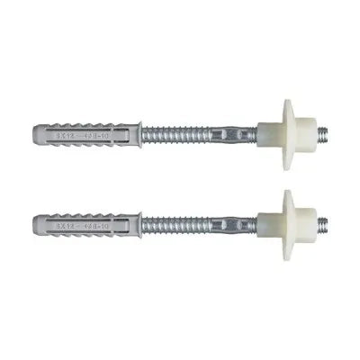 Kit fissaggio lavabo sospeso  M10x120 mm in acciaio con dado