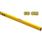 Trade Shop - Livella Professionale In Alluminio 60cm Con 2 Bolle Orizzontale E Verrticale -