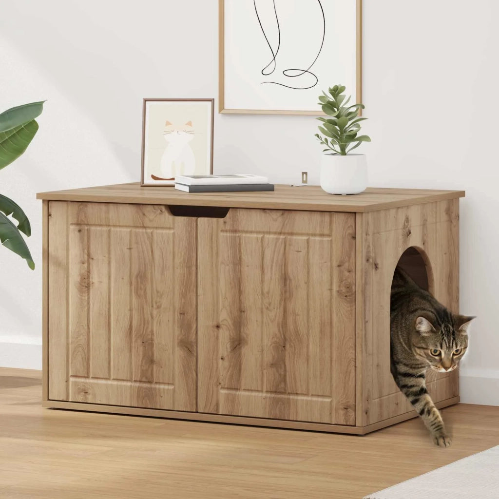 Casa per Gatti Rovere Artigianale 85 x 55 x 50,5 cm 8000724