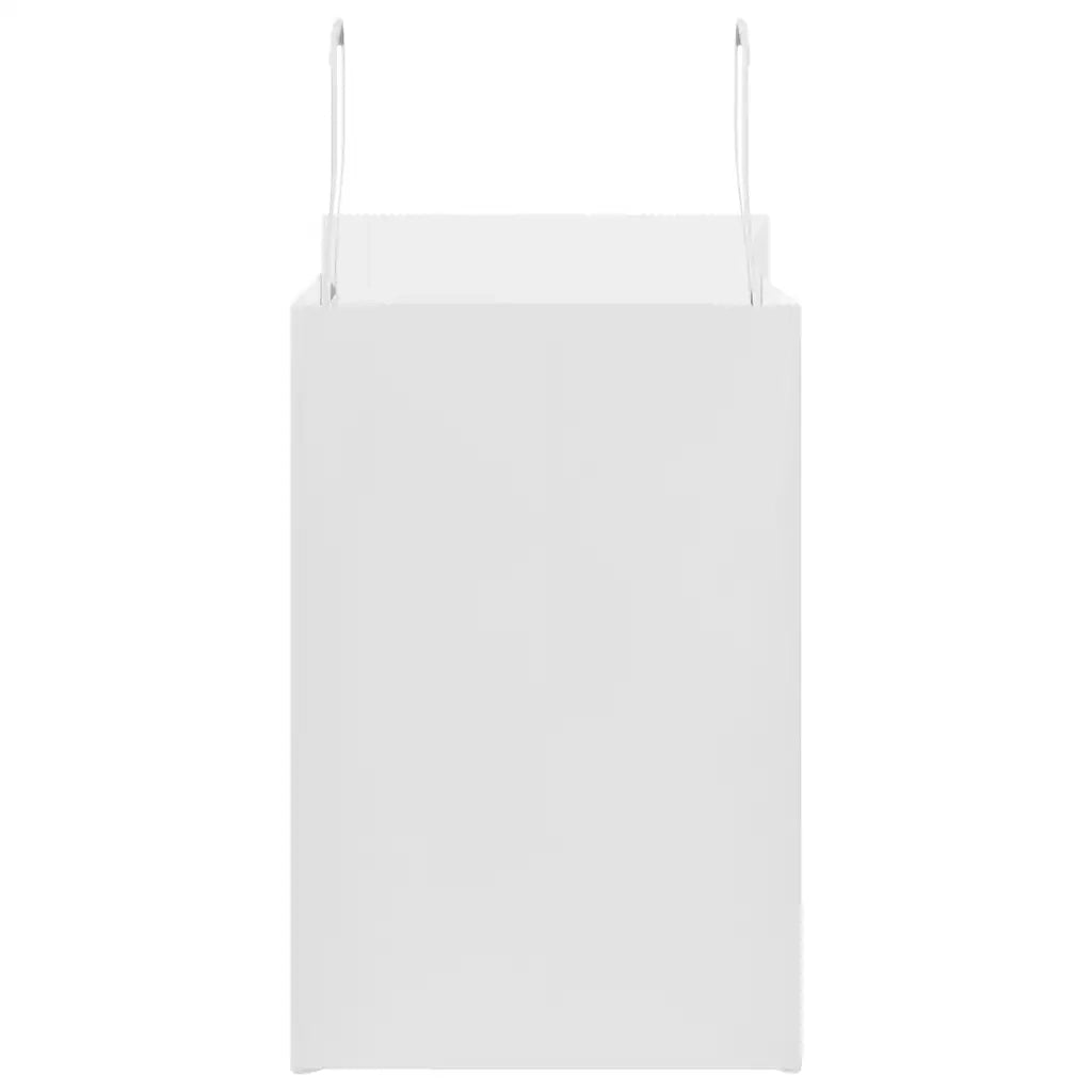 Sacchetti di Carta 50 pz con Manici Bianchi 26x17x25 cm