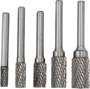Set di Bramen Rotanti in Acciaio Temprato a Doppia Affilatura - 6 Mm di Diametro - Modello AX0616M06 - Lavorazione del Metallo, Scultura del Legno, Vlakslijpen Automatico.