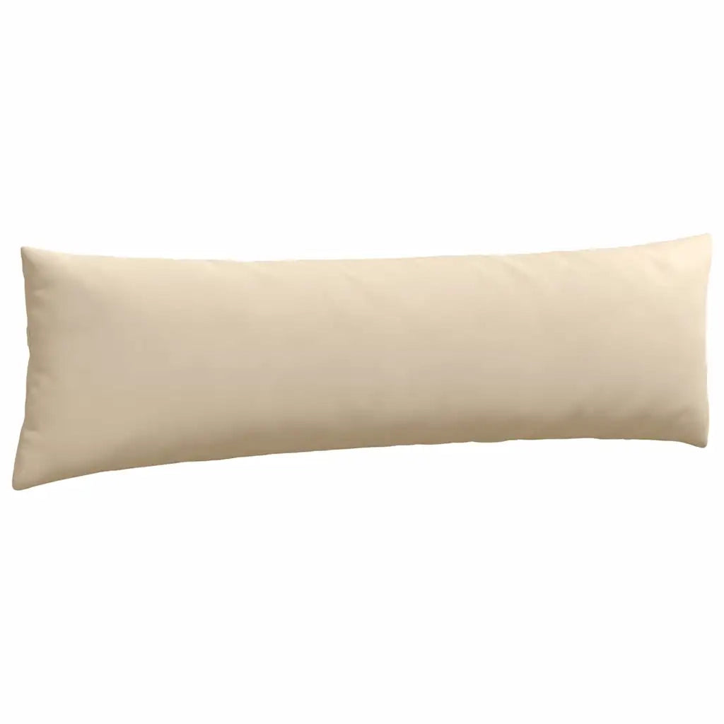 Cuscini da Divano 2 pcs Crema 145 x 40 cm Tessuto