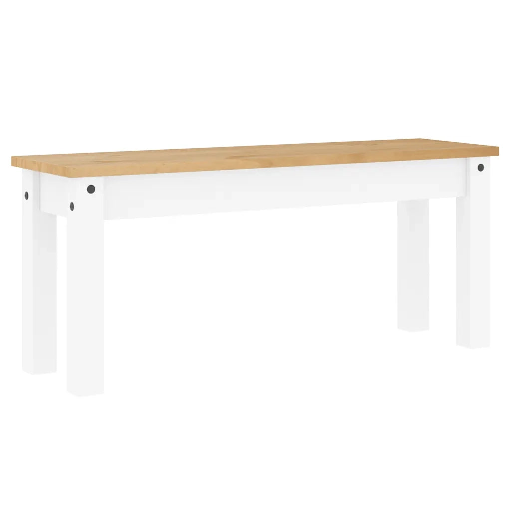 Set da Pranzo 3 pz PANAMA Bianco in Legno Massello di Pino 3345166