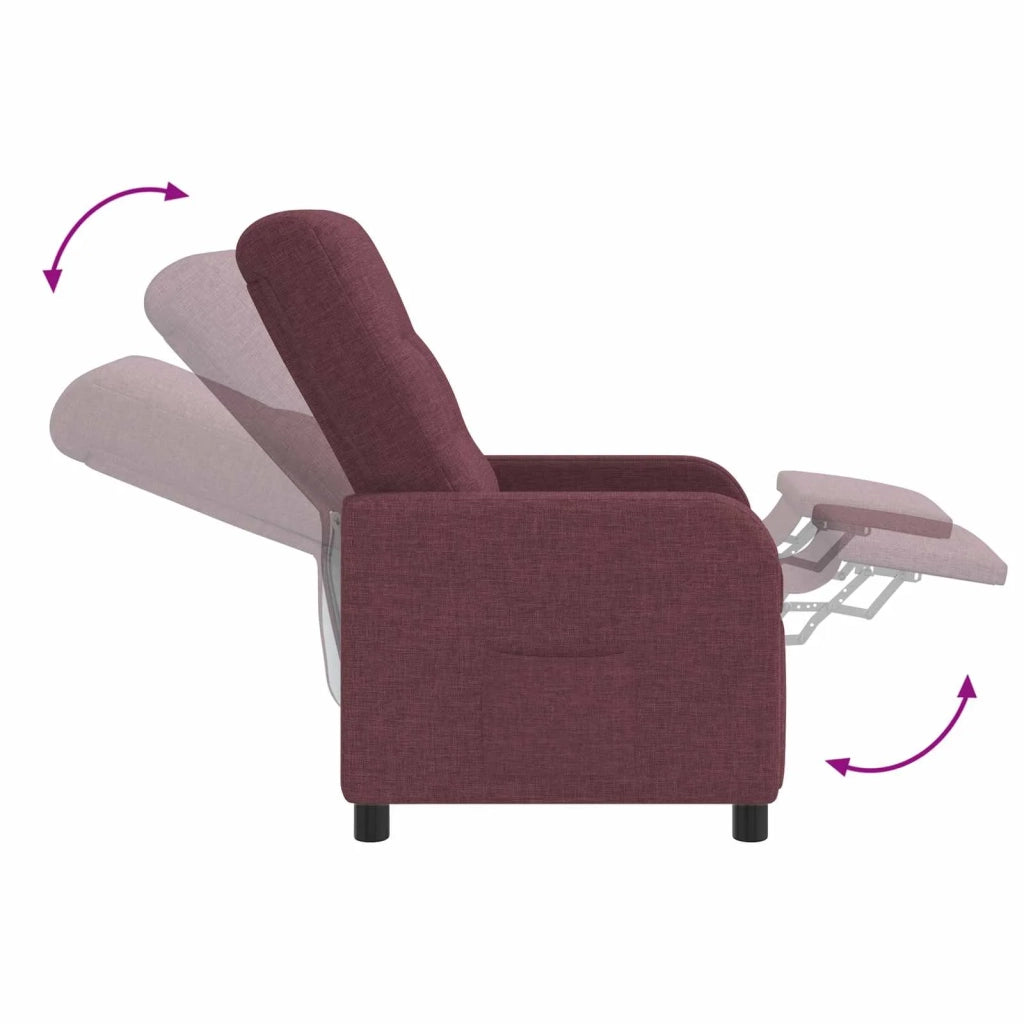 Divano Sedia-Poltrona reclinabile Viola Tessuto 746842