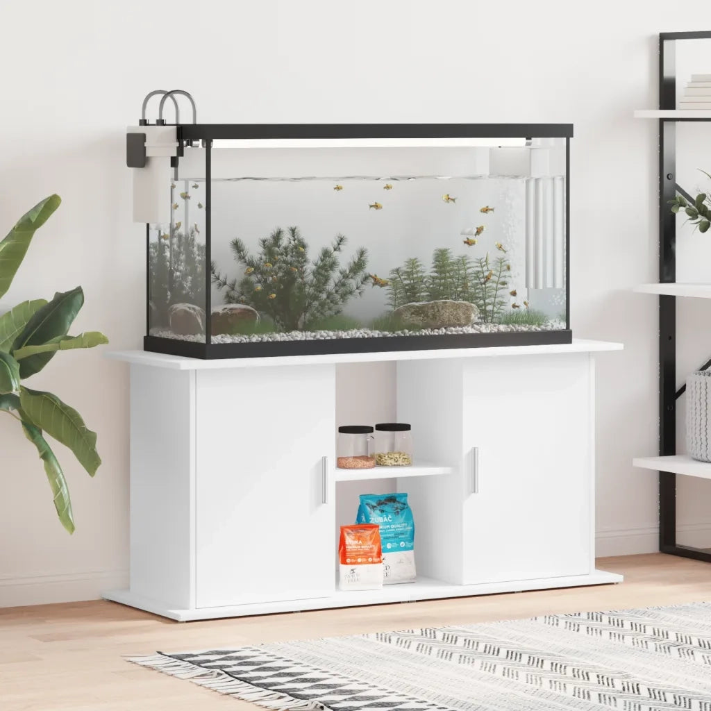 Supporto per Acquario 121x41x58 cm in Legno Multistrato Bianco CFW5123867