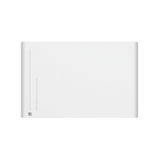 Radiatore elettrico fisso ad inerzia ceramica a secco 1500W ALBA orizzontale bianco