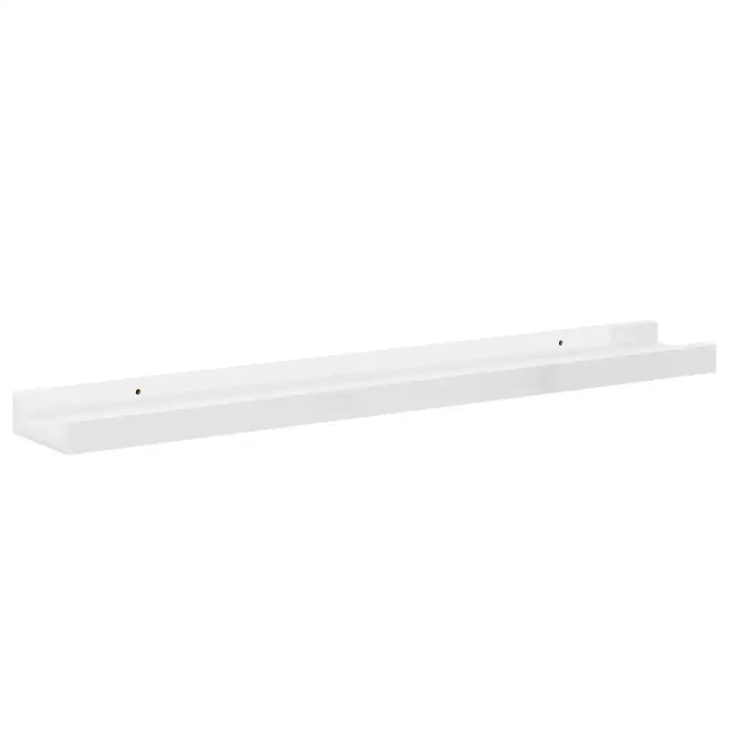 Mensole da Parete 2 pz Bianco Lucido 60x9x3 cm cod mxl 33676