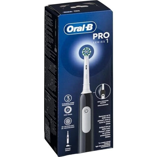 Oral-B Pro 1 8700216012935 spazzolino elettrico Adulto Spazzolino rotante-oscillante Nero