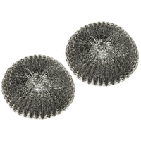 set 2 spugne in acciaio x spazzola art. 63862 cod:ferx.99806