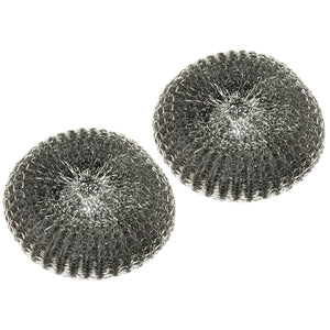 set 2 spugne in acciaio x spazzola art. 63862 cod:ferx.99806