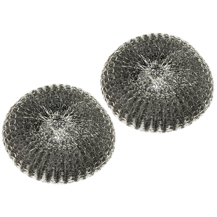 set 2 spugne in acciaio x spazzola art. 63862 cod:ferx.99806