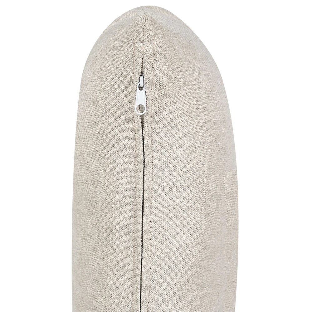 Poltrona Beige chiaro Poliestere Struttura in legno con intreccio in rattan Gambe in legno Tappi delle gambe in plastica con cuscino Stile tradizionale Soggiorno Camera da letto