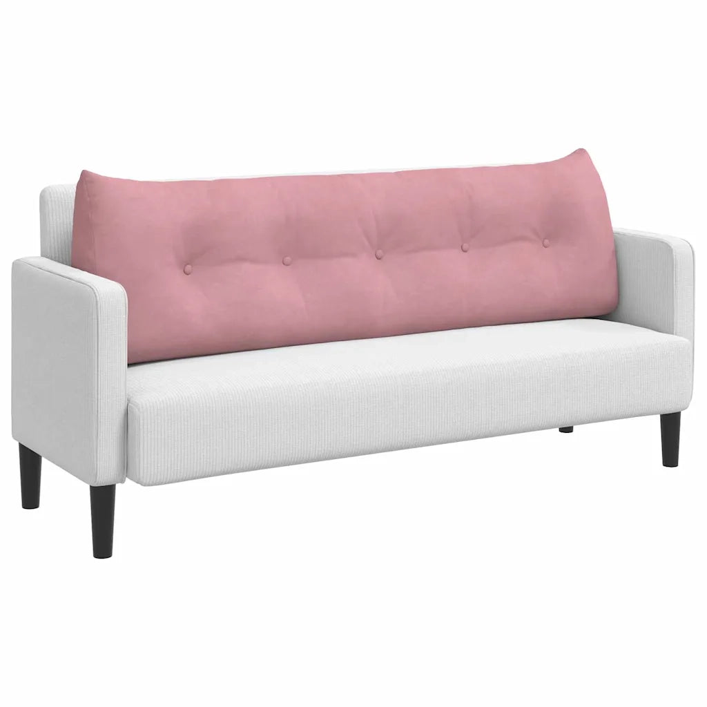 Cuscino per Schiena Rosa 160 x 24 x 50 cm Velluto 42014549