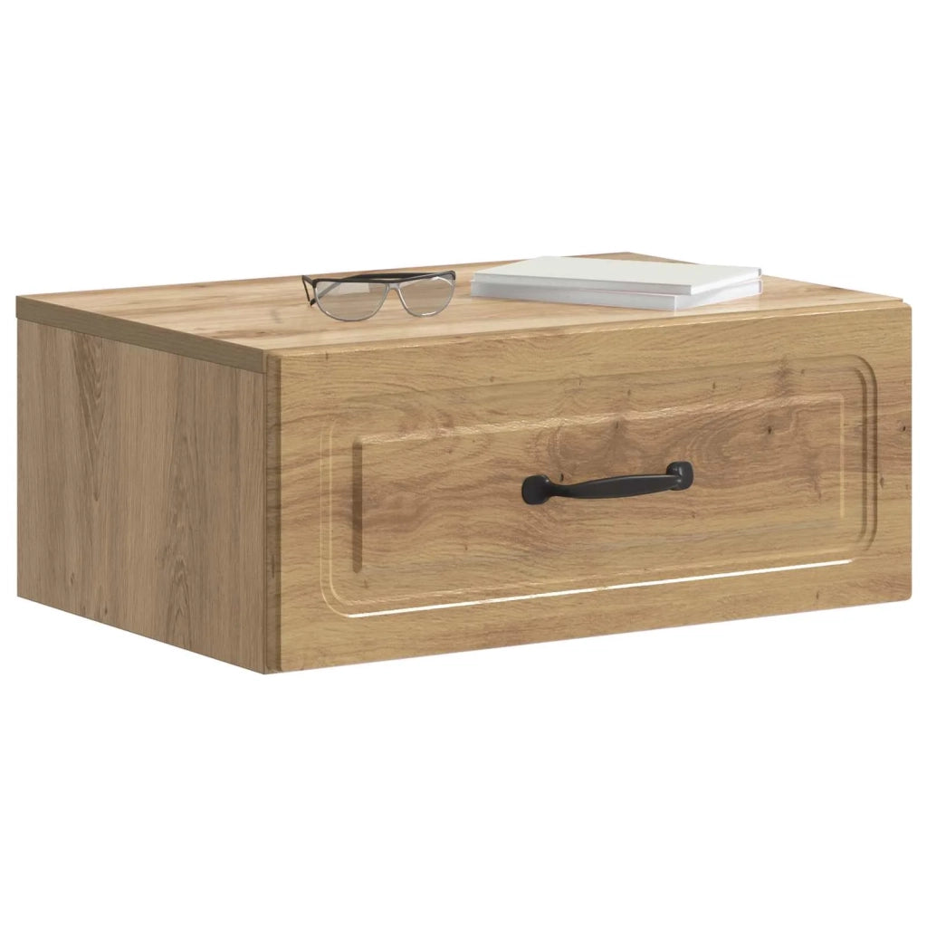 Mobiletto da notte a muro Rovere Artigianale 49 x 34,5 x 20 cm 899313