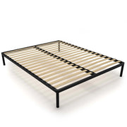Rete letto BED ALU 160x200 metallo legno listelli moderno nero