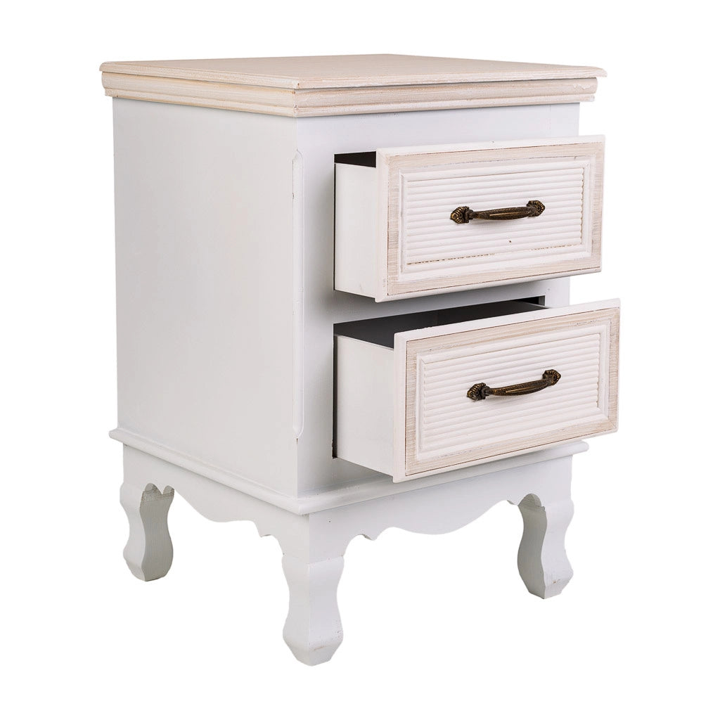 Tavolo in legno bianco 37x33,5x53h