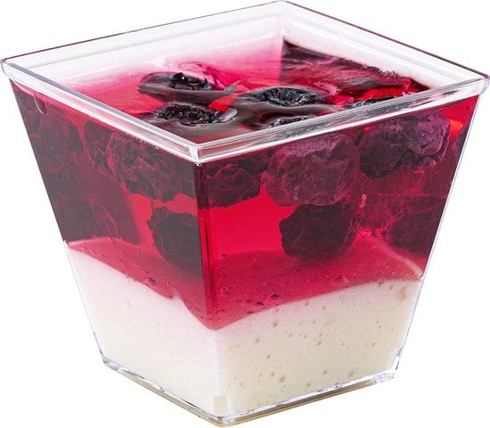 Set di servizio per dessert in vetro, set di ciotole in vetro, set di ciotole per dessert, set di ciotole decorative